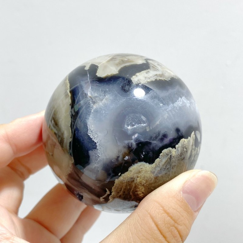 11 Pieces Volcano Agate Spheres Balls(UV-Reactive) -Wholesale Crystals