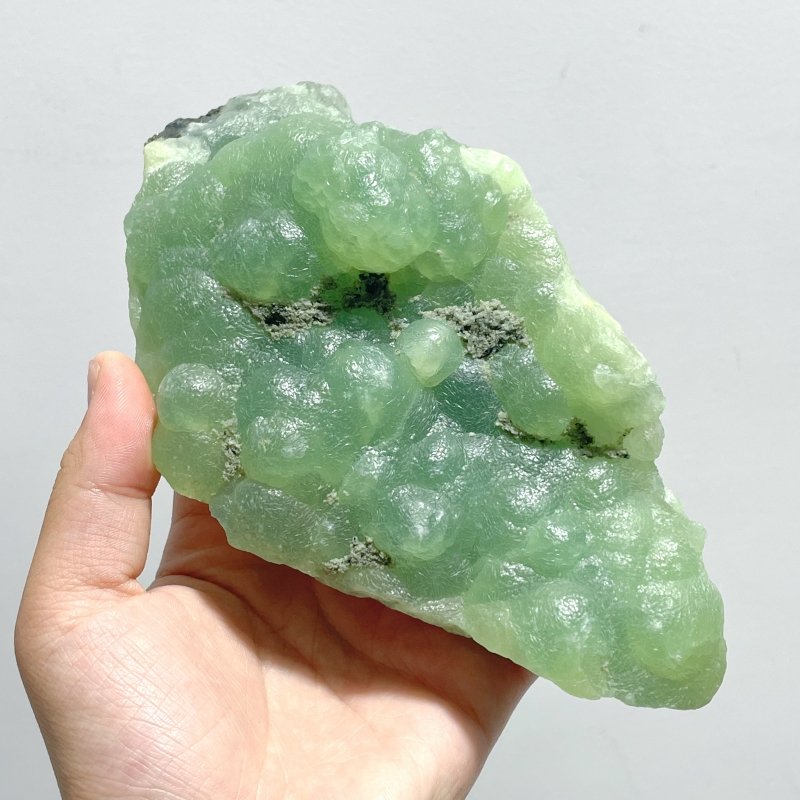 12 Pieces Beautiful Prehnite Raw Stone Specimen - Wholesale Crystals
