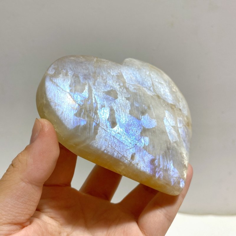 12 Pieces Blue Moonstone Heart -Wholesale Crystals