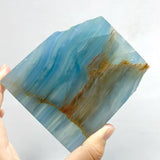 12 Pieces Blue Onyx Slab - Wholesale Crystals