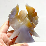 12 Pieces Geode Agate Druzy Angel Carving - Wholesale Crystals