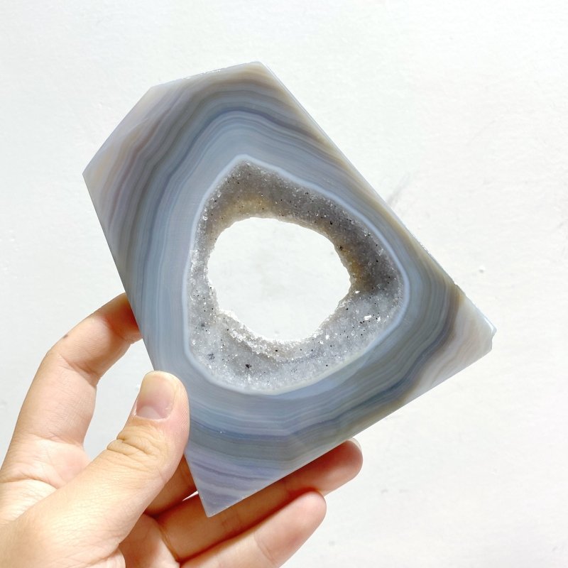 12 Pieces Geode Druzy Agate Four - sided Tower Point - Wholesale Crystals
