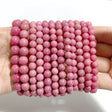 12 Pieces High Quality Rhodonite Bracelets -Wholesale Crystals