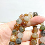 12 Pieces Thousand Layer Garden Quartz Bracelets - Wholesale Crystals