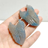 12 Pieces Trolleite Stone Wing Shield Carving Closeout - Wholesale Crystals