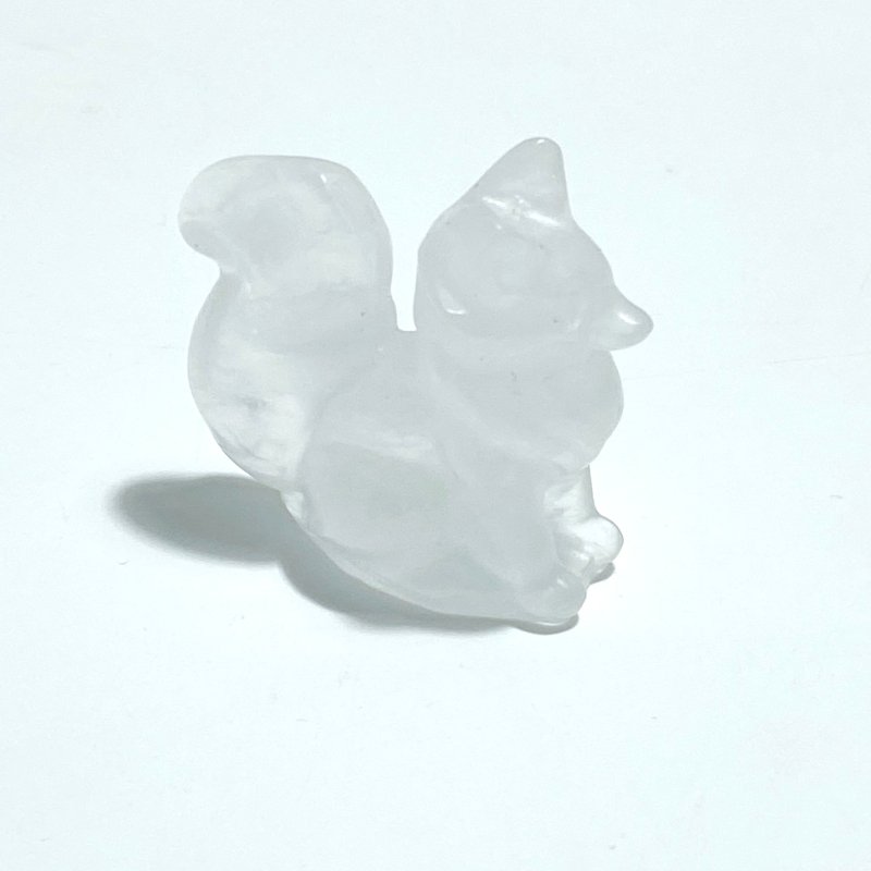 12 Types Fox Carving Wholesale Rose Quartz Labradorite Yellow Calcite - Wholesale Crystals