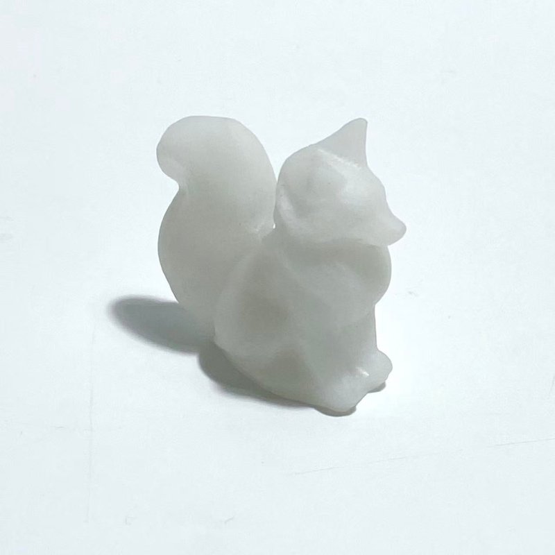 12 Types Fox Carving Wholesale Rose Quartz Labradorite Yellow Calcite - Wholesale Crystals