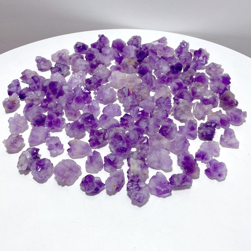 121 Pieces Beautiful Amethyst Clusters - Wholesale Crystals