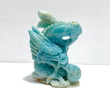 Unique Caribbean Calcite Flying Dragon Carving