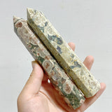13 - 17cm Green Sakura Flower Agate Point Wholesale - Wholesale Crystals