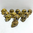 13 Pieces 6th Vein Ocean Jasper Geode Skull Carving -Wholesale Crystals
