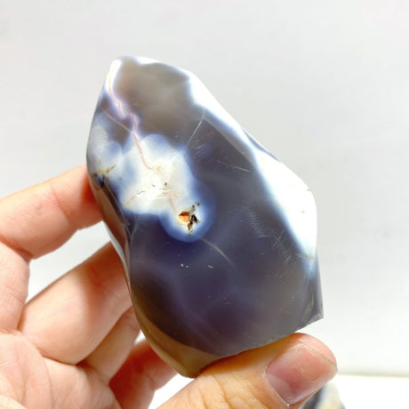 13 Pieces Black Orca Agate Flame Carving 4 - Wholesale Crystals