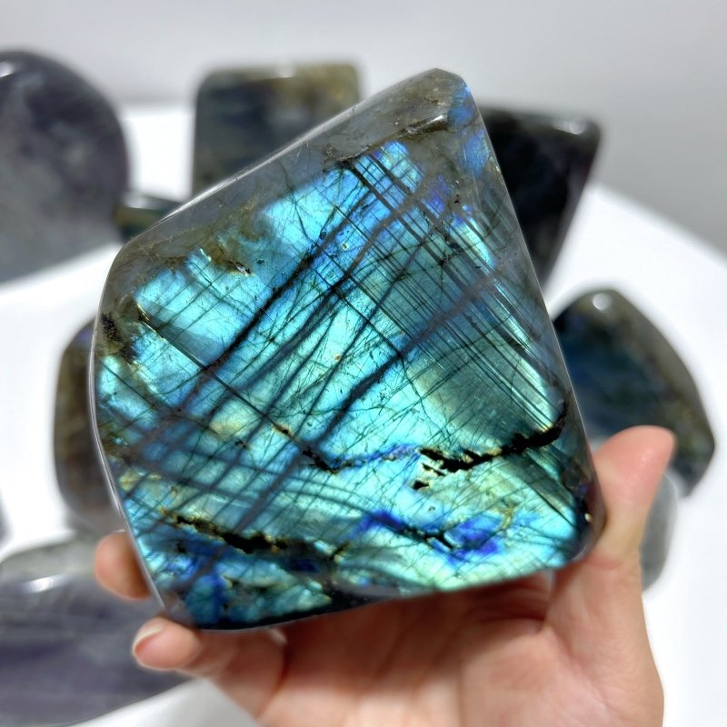 13 Pieces High Quality Labradorite Free Form - Wholesale Crystals