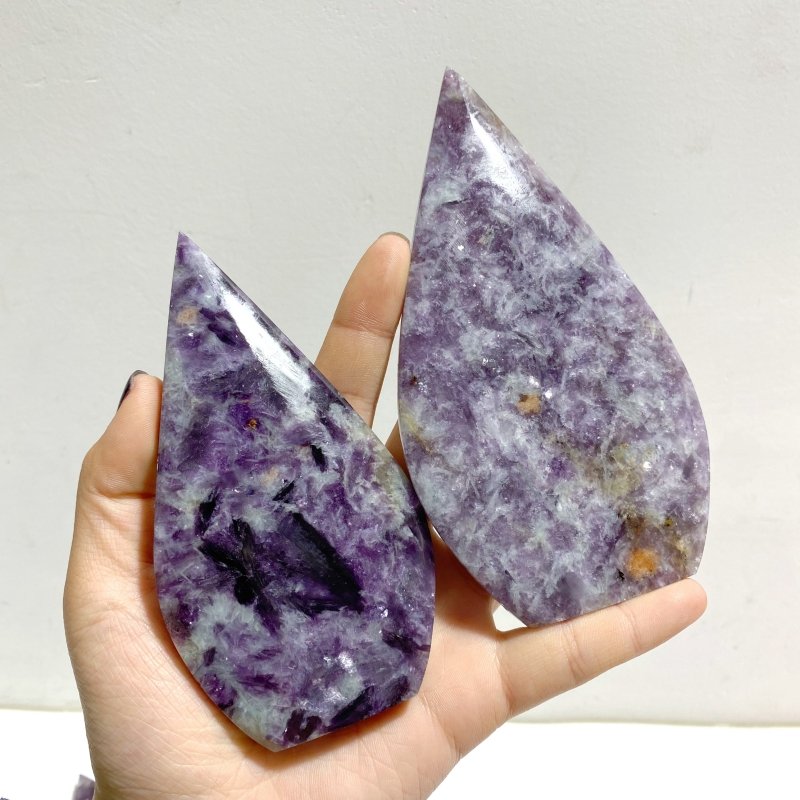 13 Pieces Spark Lepidolite Arrow Head Shape - Wholesale Crystals