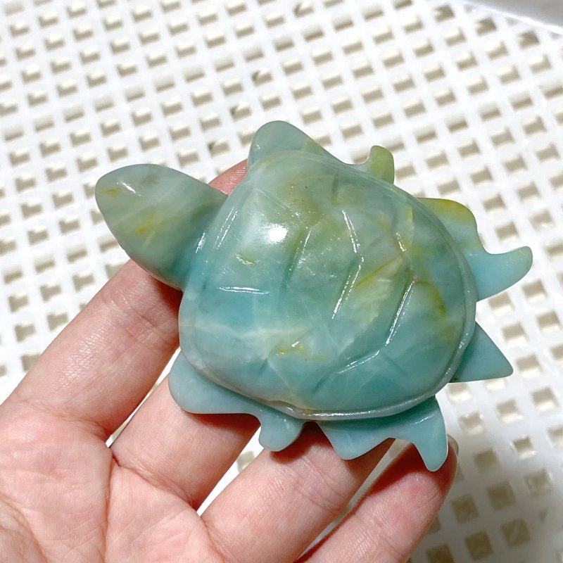 131 Pieces Caribbean Calcite Sea Turtle Carving (Sea Freight Only) -Wholesale Crystals