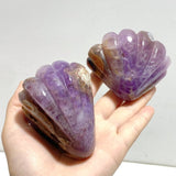 14 Pieces Amethyst Mixed Stripe Agate Shell Carving - Wholesale Crystals