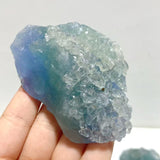 14 Pieces Blue Fluorite Mixed Calcite Raw Stone Specimen For Collection - Wholesale Crystals