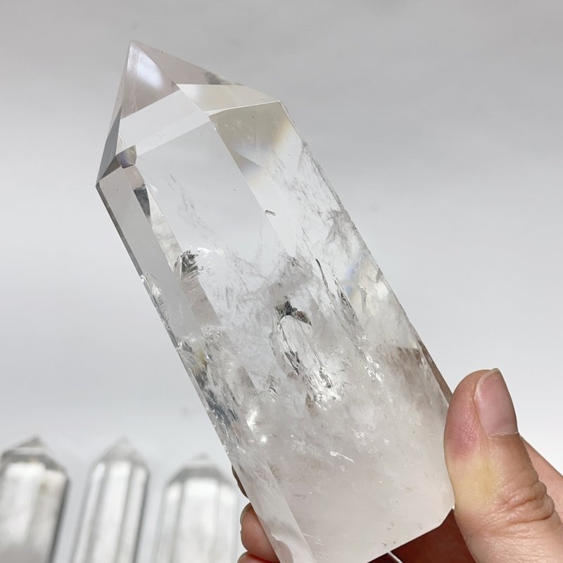 14 Pieces Fat Clear Quartz Tower Points Crystal -Wholesale Crystals