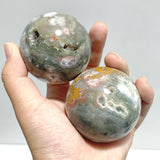 14 Pieces Ocean Jasper Spheres Balls - Wholesale Crystals