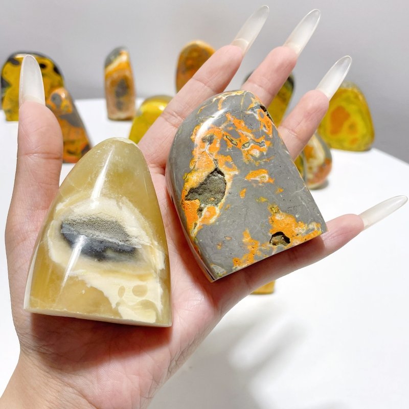 15 Pieces Bumble Bee Jasper Free Form Home Decor - Wholesale Crystals