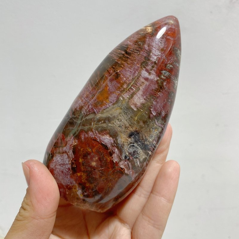 15 Pieces Petrified Wood Stone Arrow Head Shape -Wholesale Crystals