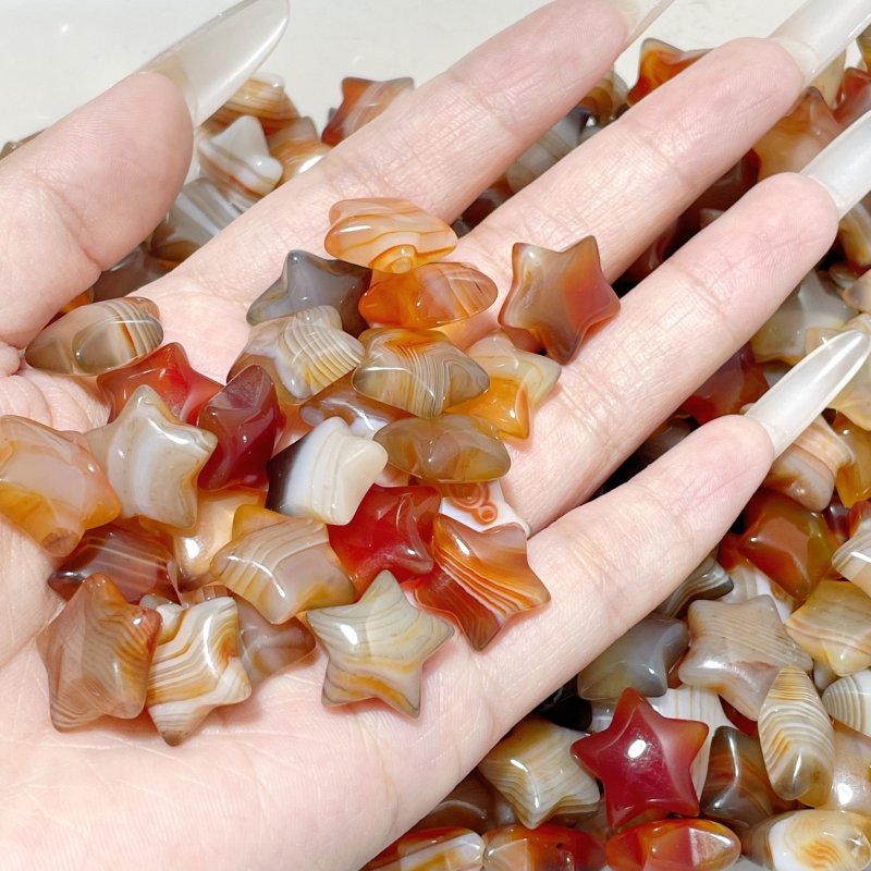 1.5cm Mini Carnelian Star DIY Pendant Wholesale - Wholesale Crystals