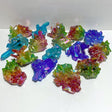 16 Pieces Aura Colorful Clear Quartz Cluster - Wholesale Crystals