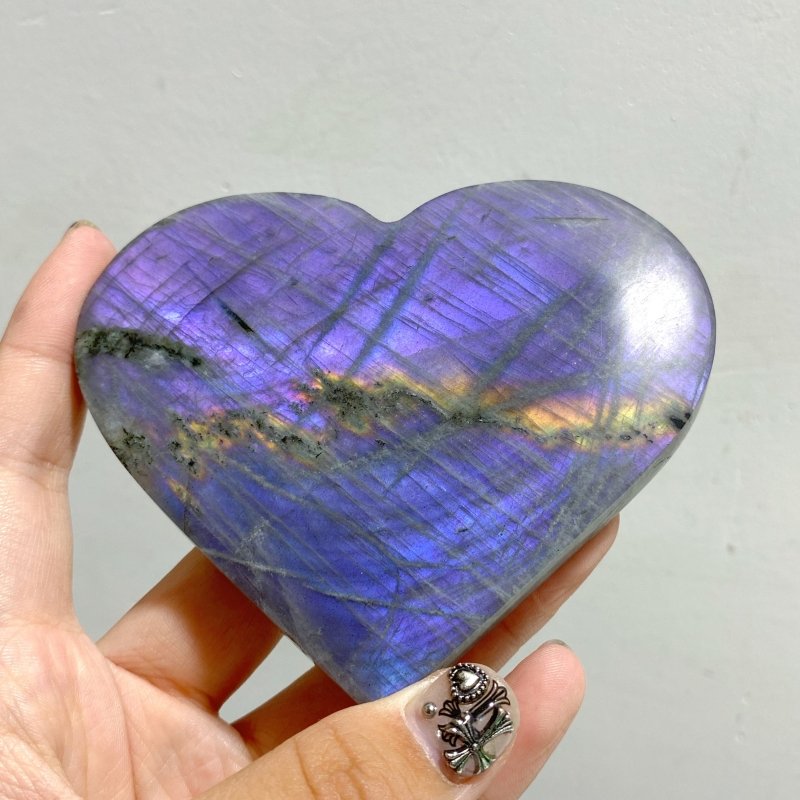 16 Pieces Beautiful Labradorite Heart -Wholesale Crystals