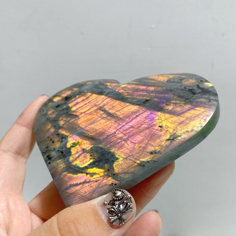 16 Pieces Beautiful Labradorite Heart -Wholesale Crystals