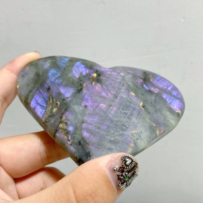 16 Pieces Beautiful Labradorite Heart -Wholesale Crystals