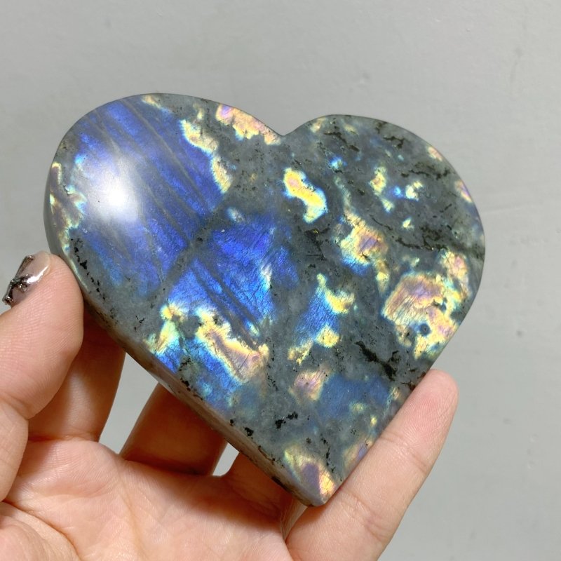 16 Pieces Beautiful Labradorite Heart -Wholesale Crystals