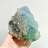 16 Pieces Blue Fluorite Mixed Calcite Raw Stone Specimen For Collection - Wholesale Crystals