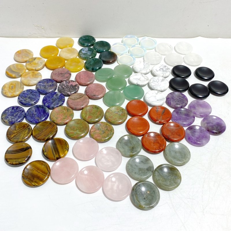 16 Types Worry Stone Crystal Wholesale Rose Quartz Labradorite -Wholesale Crystals