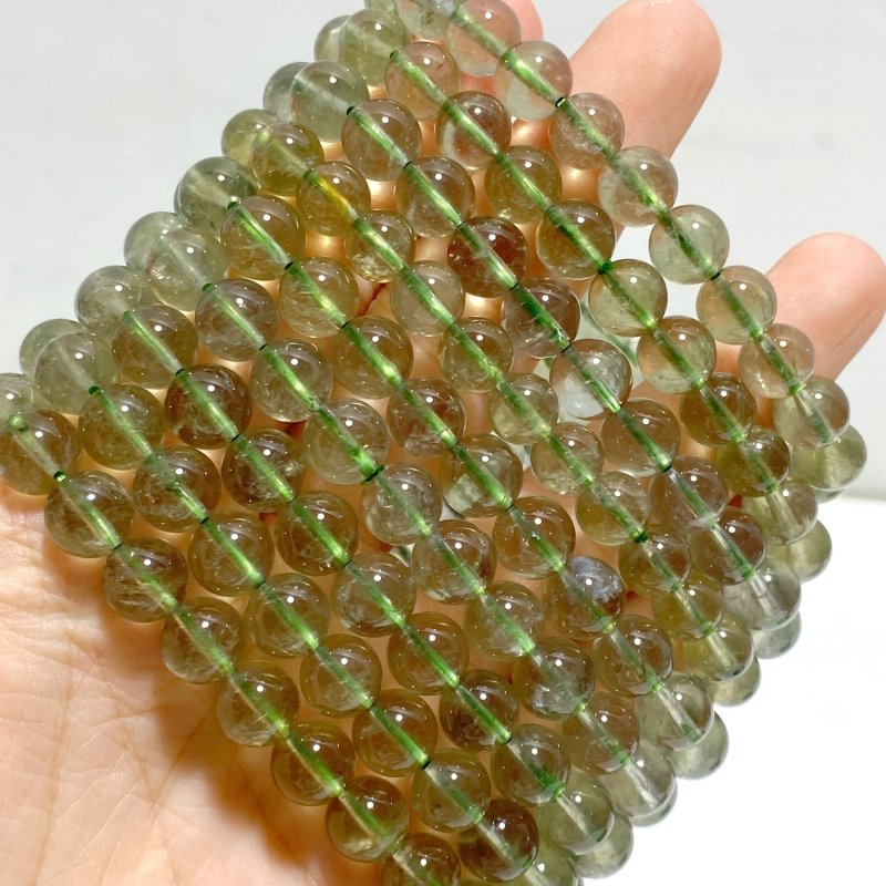 17 Pieces Green Amethyst Bracelets - Wholesale Crystals