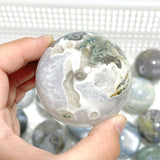 17 Pieces Moss Agate Spheres - Wholesale Crystals