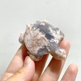 17 Pieces Sakura Flower Agate Sea Turtle Carving -Wholesale Crystals