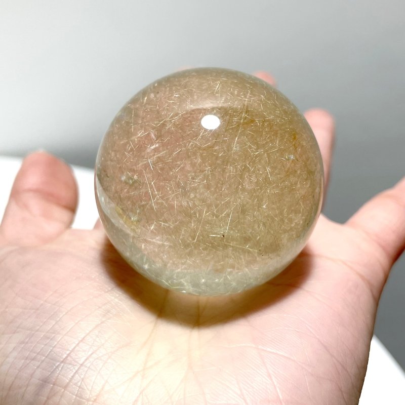 1.7in (4.5cm) Beautiful Gold Rutile Crystal Sphere - Wholesale Crystals