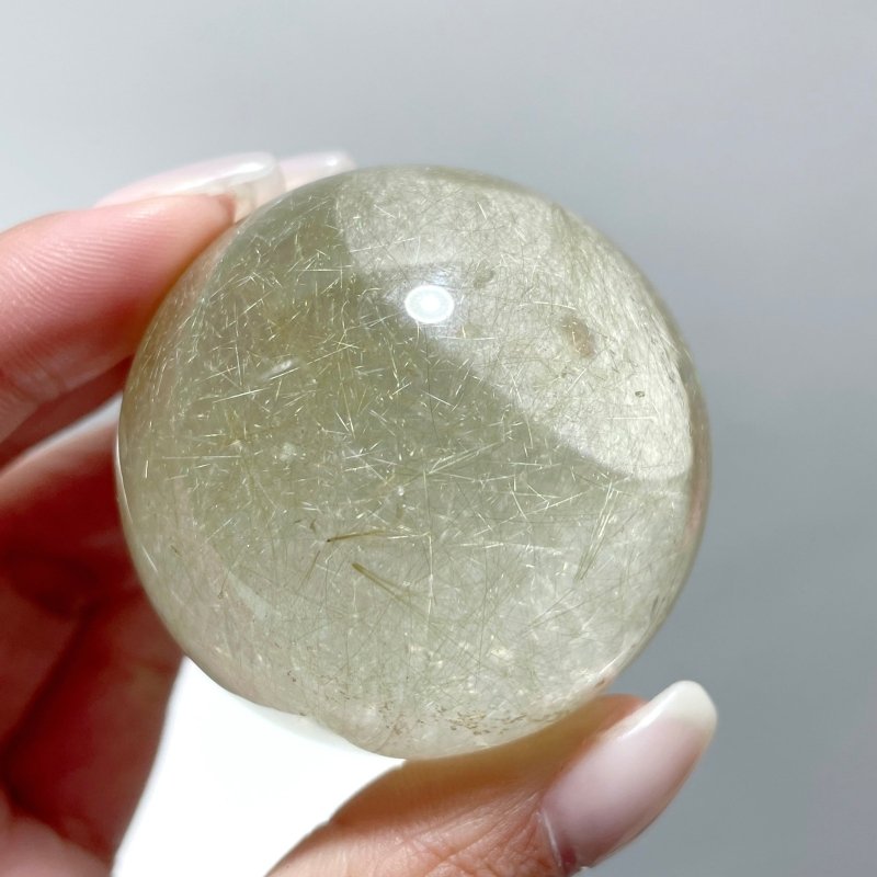 1.7in (4.5cm) Beautiful Gold Rutile Crystal Sphere - Wholesale Crystals