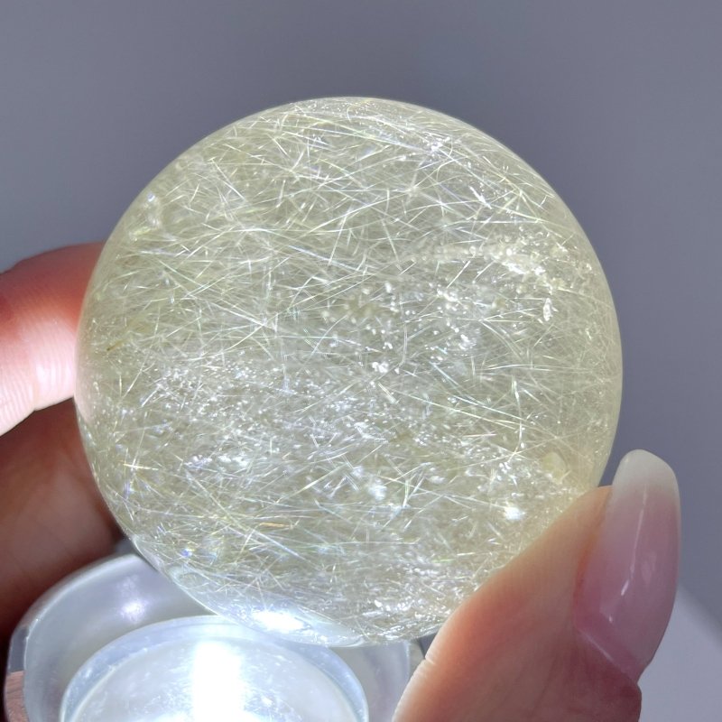 1.7in (4.5cm) Beautiful Gold Rutile Crystal Sphere - Wholesale Crystals