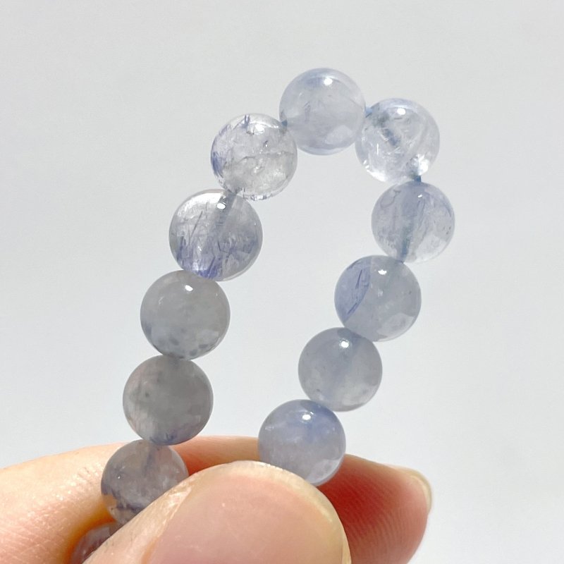 18 Pieces Dumortierite Quartz Bracelets - Wholesale Crystals