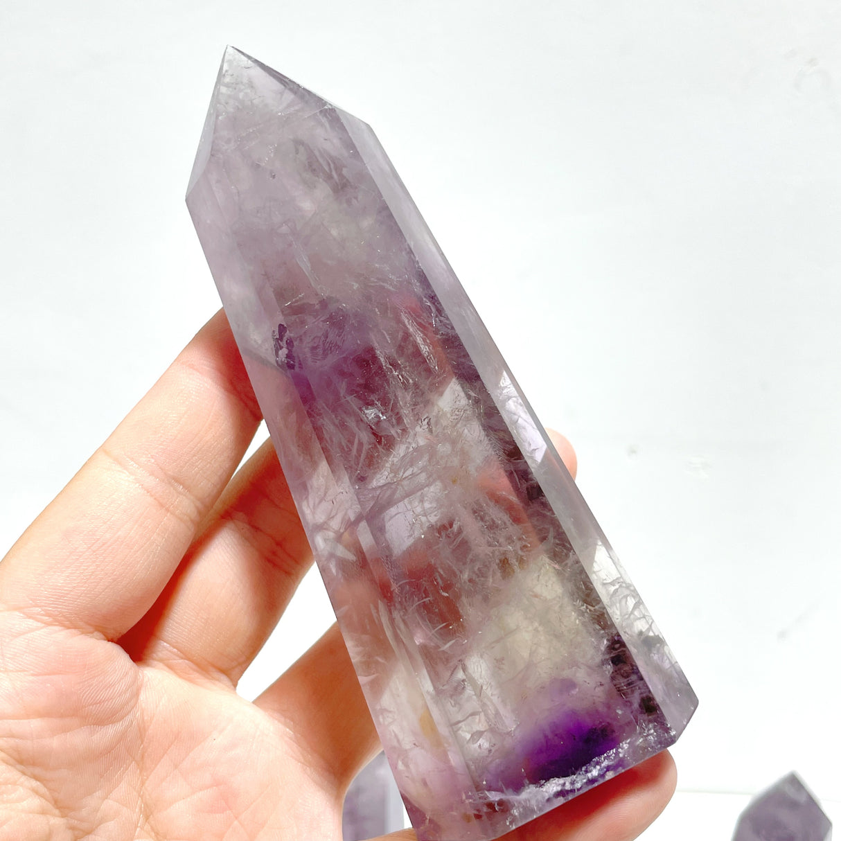 18 Pieces God's Fingerprint Amethyst Light Purple Tower Point