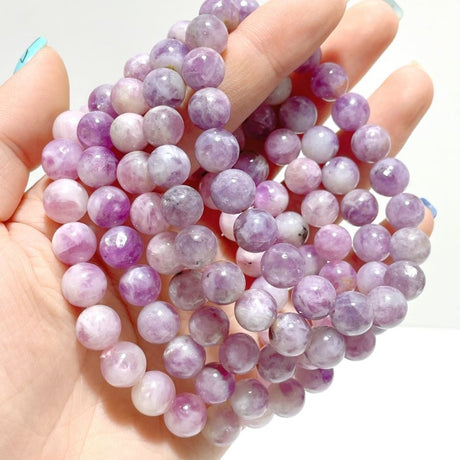 19 Pieces 9mm Spark Lepidolite Bracelet - Wholesale Crystals