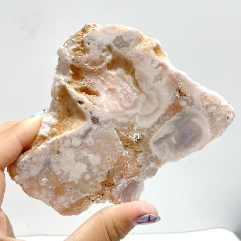 19 Pieces Sakura Flower Agate Slab - Wholesale Crystals