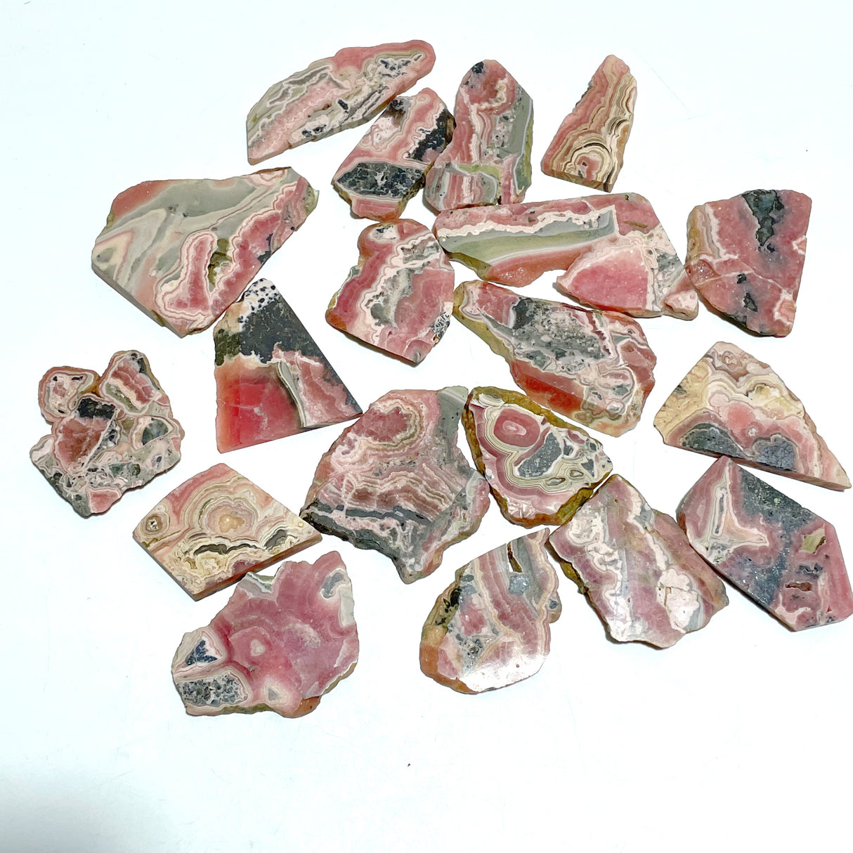19 Pieces Rhodochrosite Slab