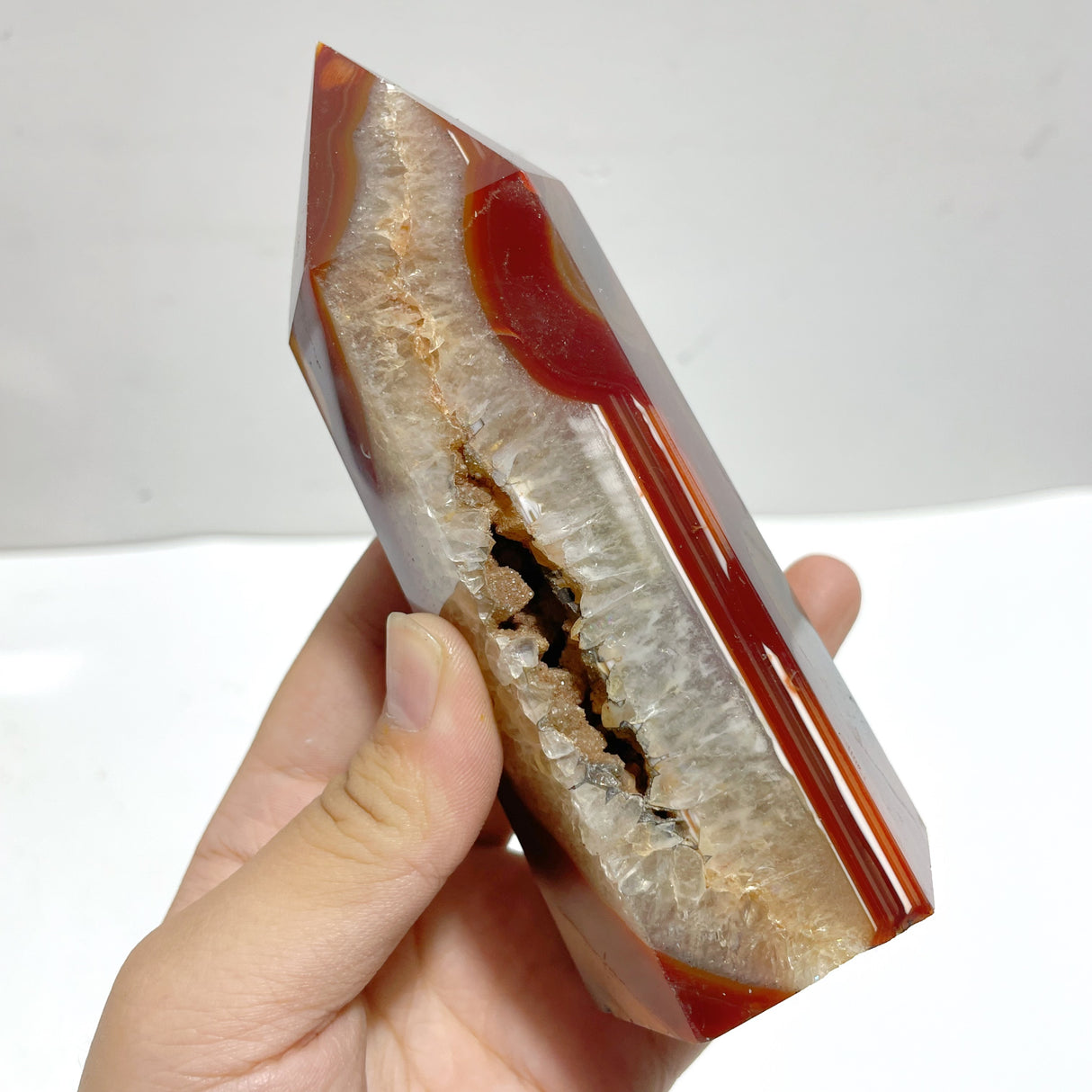 19 Pieces Carnelian Mixed Quartz Tower Point