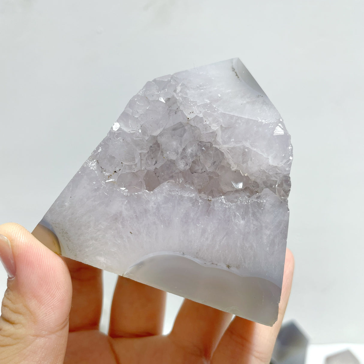 21 Pieces Geode Druzy Agate Four-sided Tower Point