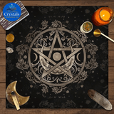 2 Moon Phase Starry Sky Tarot Tablecloth - Wholesale Crystals