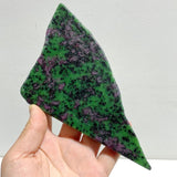 2 Pairs Ruby Zoisite Slab Wing With Stand - Wholesale Crystals
