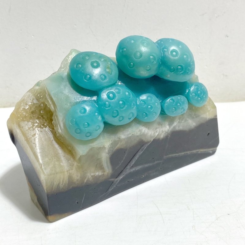 2 Pieces Caribbean Calcite Carving -Wholesale Crystals