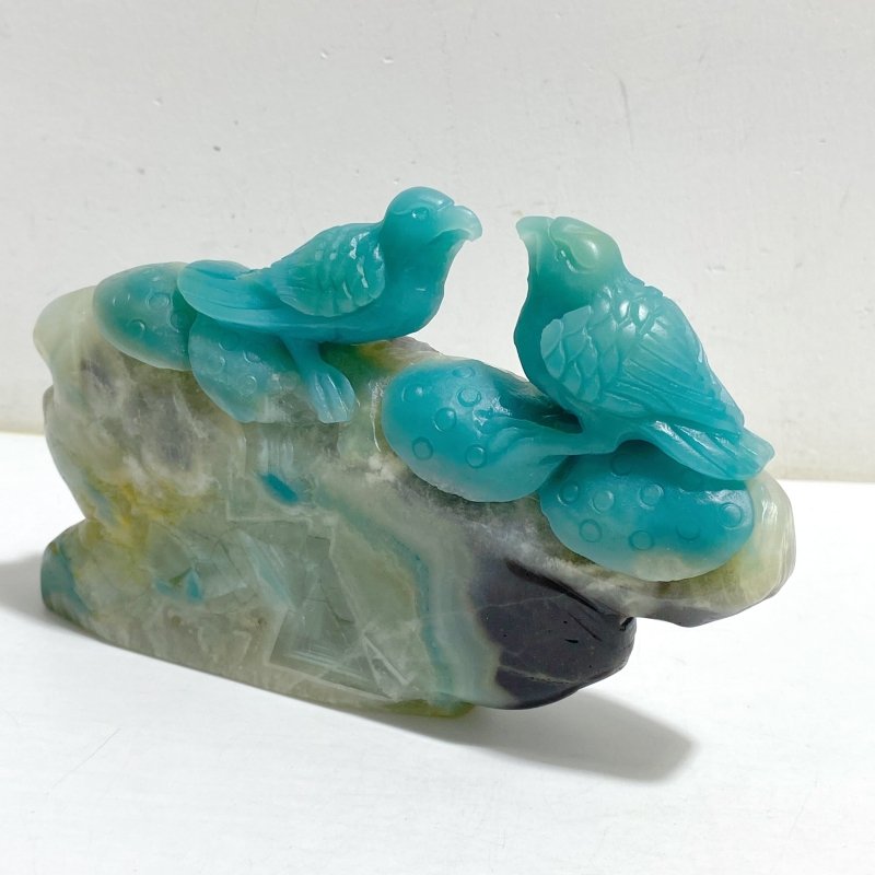 2 Pieces Caribbean Calcite Carving -Wholesale Crystals